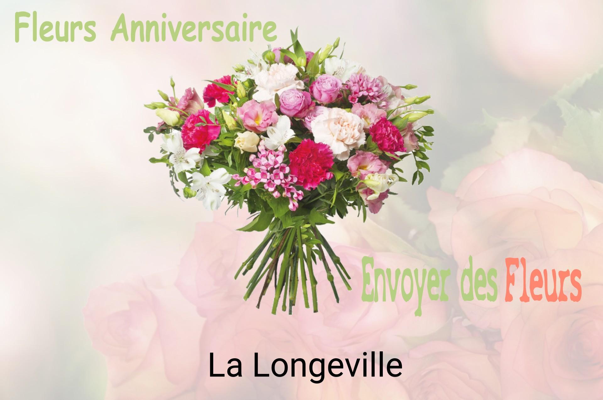 Bouquet de fleurs d’anniversaire livré à La Longeville