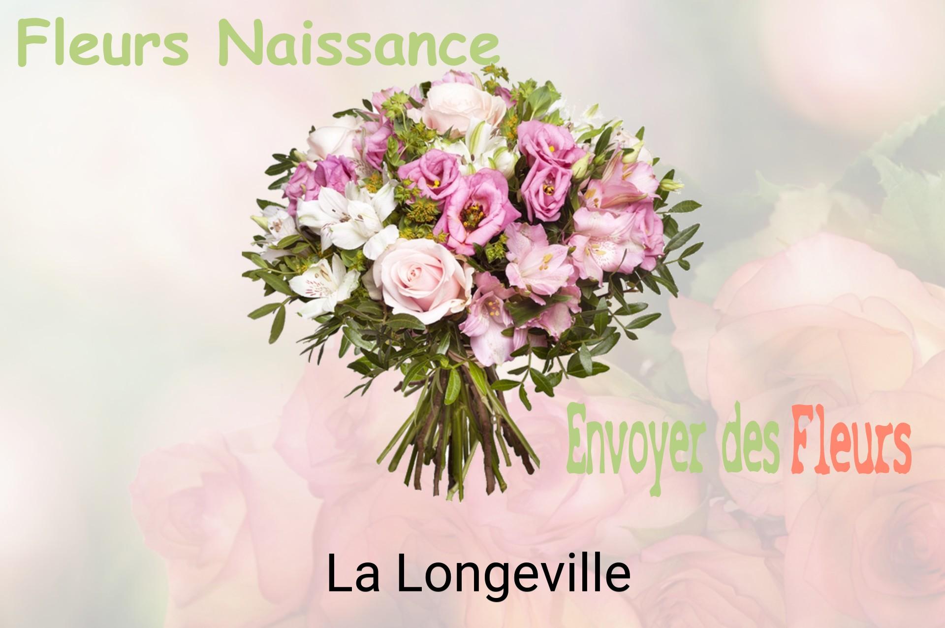 Bouquet de fleurs de naissance livré à La Longeville